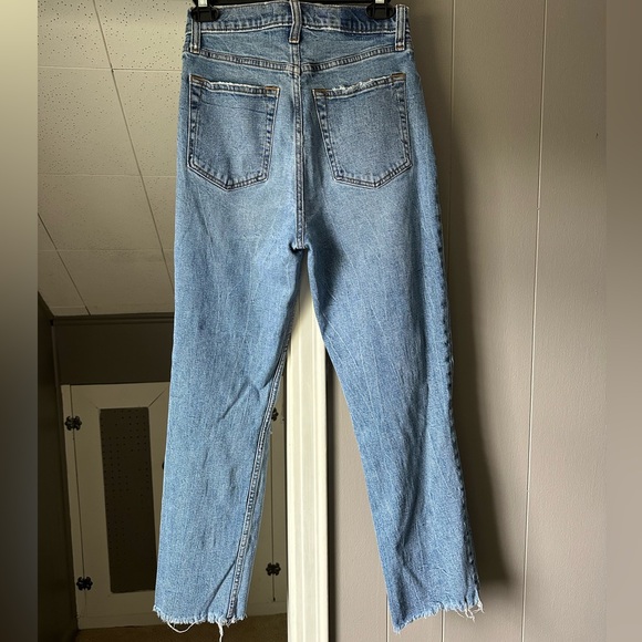 Abercrombie & Fitch Curve Love Ultra High Rise Ankle Straight Jeans Size 6 - Picture 9 of 11